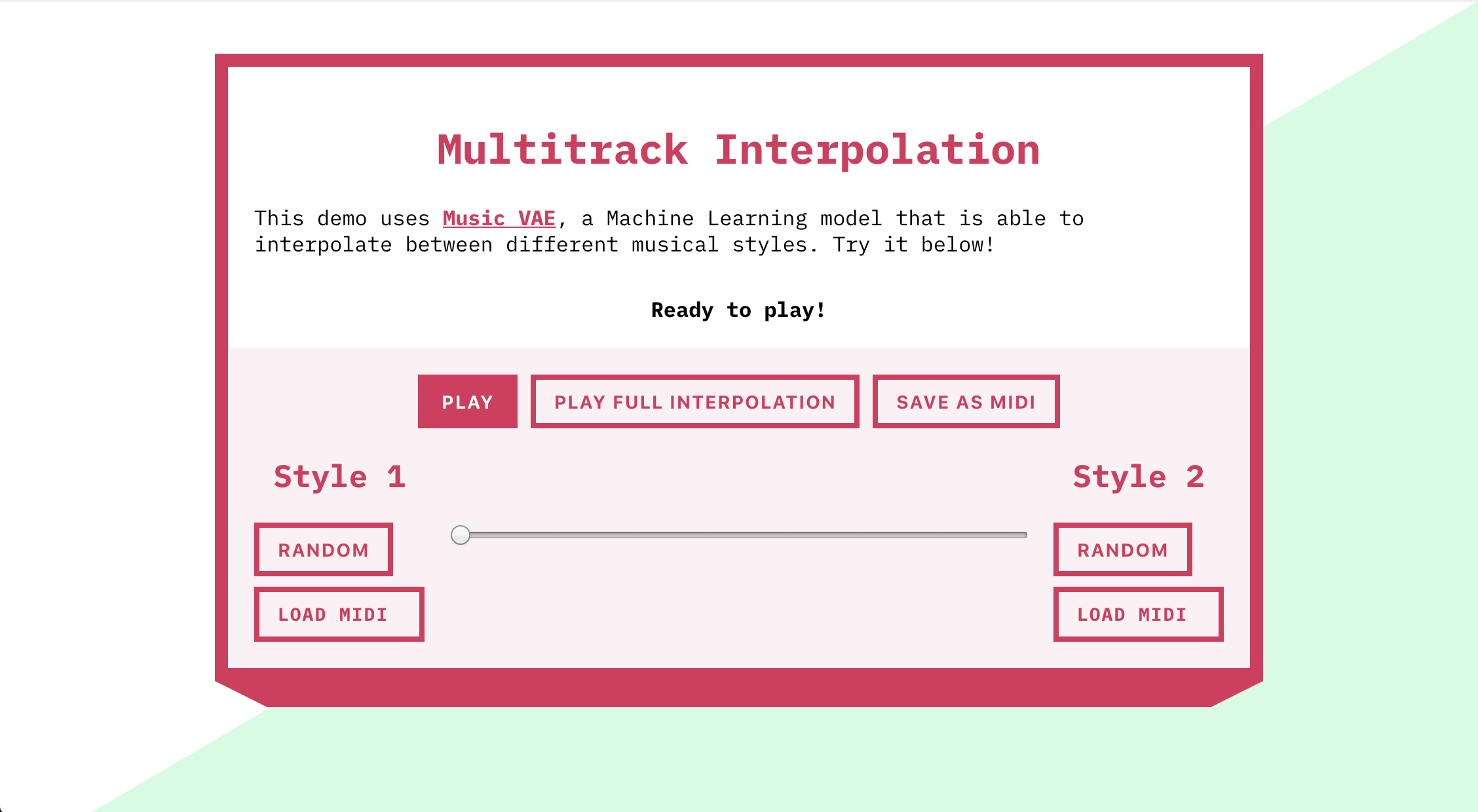 overview of Multitrack Interpolation