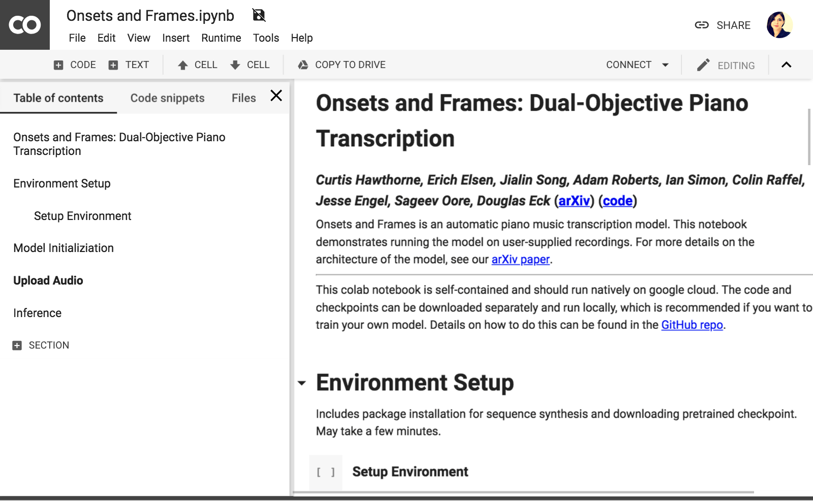 overview of Onsets and Frames