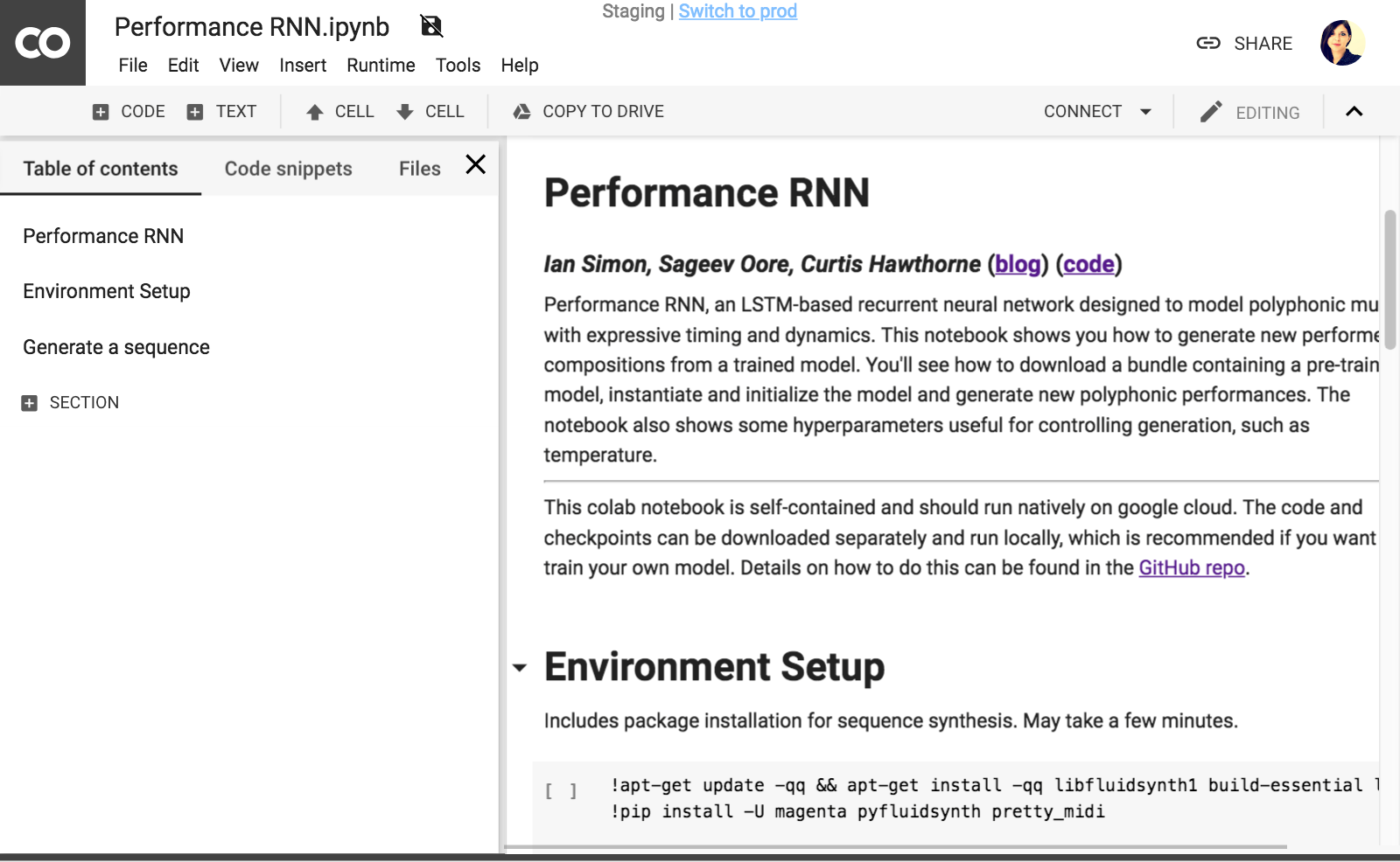 overview of Performance RNN