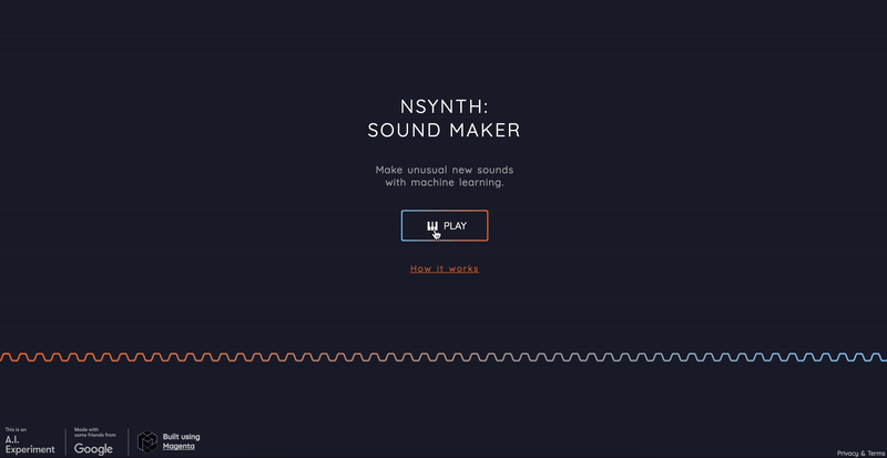 overview of NSynth Sound Maker