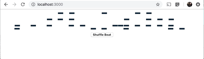 Example of continually generating drum patterns